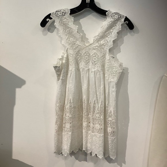 Ulla Johnson White Lace Cotton Blouse - Picture 10 of 11